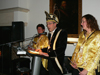 Bezoek Prins en hofdames aan Commissaris van de Koningin.
